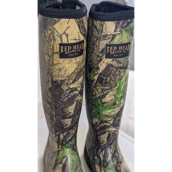 Red Head sz 8 Mens knee high insulated Camo Waterproof Hunting Boots Size 8 - Picture 5 of 8